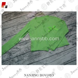 JannyBB green long sleeve girls knit sweater